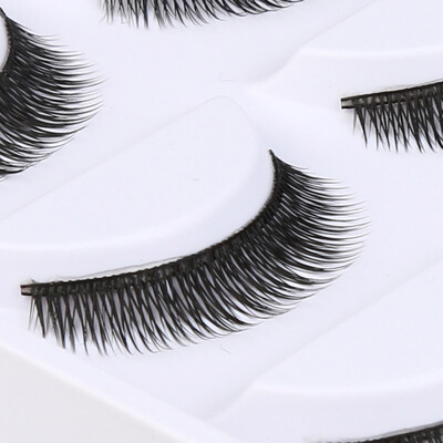 

〖Follure〗Big sale 5 Pair Fashion Natural Handmade Long False Black Eyelashes Makeup