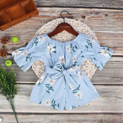 

Summer Baby Kids Girls Floral Romper Bodysuit Jumpsuit Outfits Clothes Sunsuit