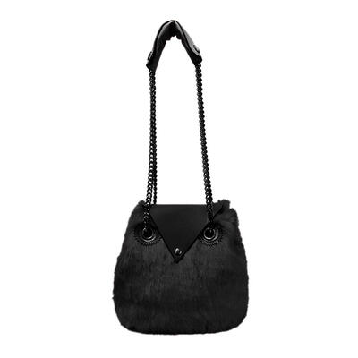 

Women Korean Animal Shape Chain False Plush Messenger Bag Shoulder Bag