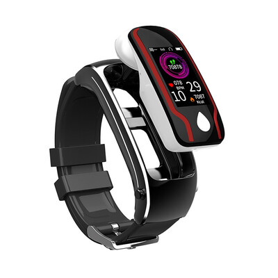 

Creatway 2019 new earphone smart watch bracelet support BT call heart rate monitor IP67 waterproof sport activity tracker