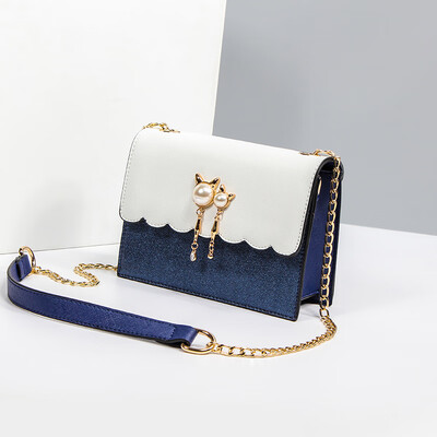

Summer ins super-hot one-shoulder girl chains fashion Korean version of oblique bags with all kinds of student chains
