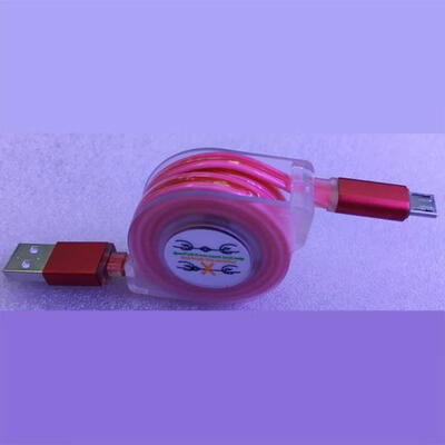 

Light Up Micro USB Charge Cable Retractable 2A Fast Charging Cord For Samsung Sony HTC
