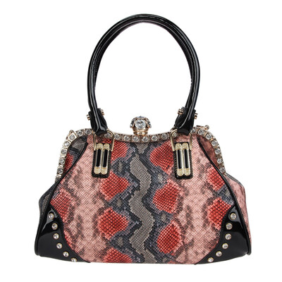 

Fawziya Crystal Purse Snake Pattern Briefcase Handbags For Women
