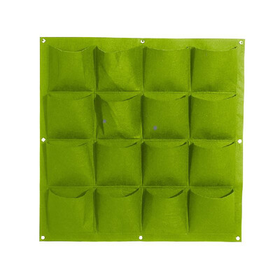 

147161825 Pockets Felt Hanging Grow Bags Vertical Wall Mount Planter for Yard Garden Home Decoration