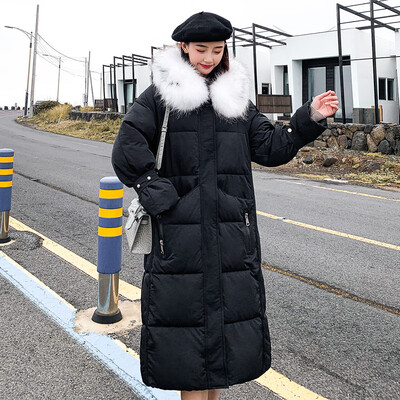 

Toponeto Women Winter Warm Coat Hooded Thick Warm Loose Jacket Long Overcoat