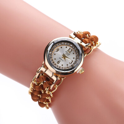 

New creative watch womens pure hand-woven woven rope bracelet bracelet watch wholesale