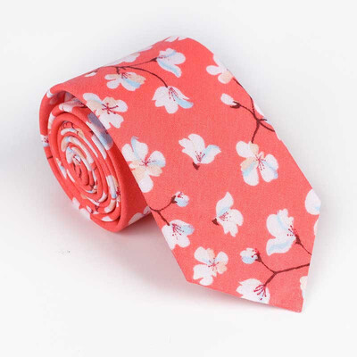 

Spot generation of men&women with the same Japanese Harajuku style tie Korean version of the lady tie small floral cotton tie male