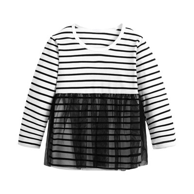 

Baby Kids Girls Dress Toddler Princess Party Striped Print Striped Tutu Dress