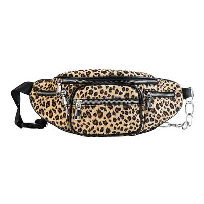 

Leopard Print Waist Fanny Packs Women Girls Casual Chest Shoulder Handbags