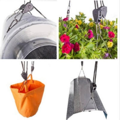 

2pcs 18&quot YOYO Hanger Rope Ratchet Hydroponics Light Fan Carbon Filter Grow Tent