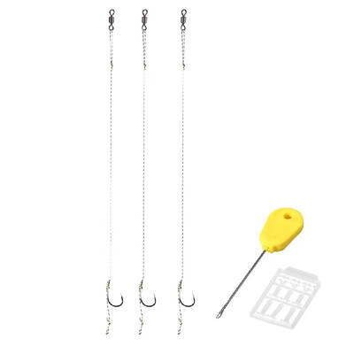 

2 4 6 8 Fishing Hair Rig Set Braided Fishing Line Hook Rig Needle Driller Set Boilies Bait Stops Swinger Driller Set Fis