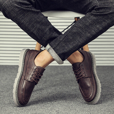 

Summer new mens shoes Korean version of the trend of casual shoes mens warm plus velvet shoes England versatile shoes tide shoes