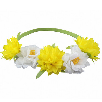

〖Follure〗Fashion Women Girls Flower Head Hollow Elastic Hair Band Headband Wedding Party