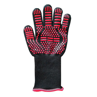

Heat Resistant Thick Silicone Cooking Baking BBQ Grill Gloves Oven Mittens