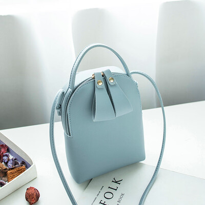 

Tailored Candy Color One Shoulder Small Backpack Messenger Bag Mobile Phone Bag Purse BK