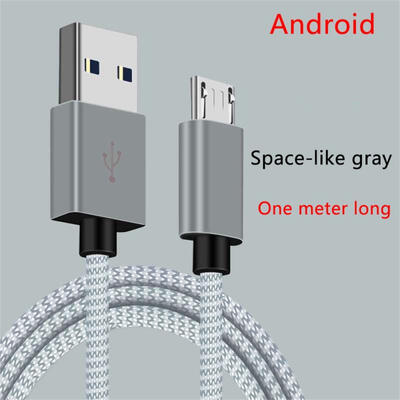 

Universal 1m Braided USB To Micro USB Charging Data Cable Cord Line For Android Phones