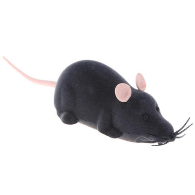 

Wireless Electric RC Flocking Rat Toy Pet Cat Playing Remote Control Mouse