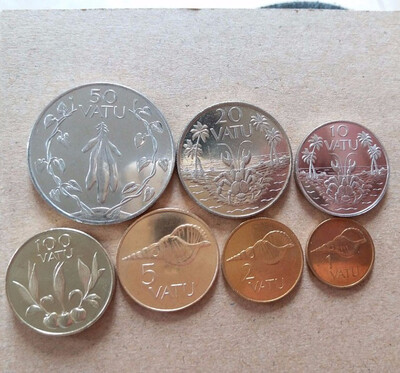 

7 PCS SET Coins Of The Republic of Vanuatu