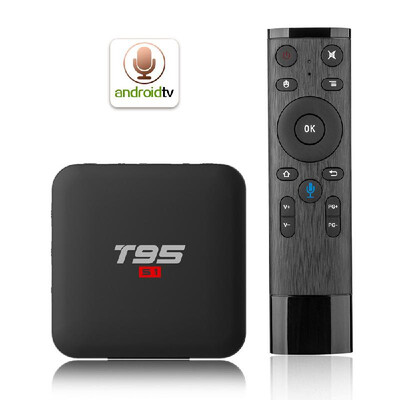 

T95 S1 Android 71 TV Box Amlogic S905W Smart TV Set Top Box Remote Control Quad Core H265 2GB 16GB 24G WiFi 100M LAN HD Media