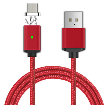 

Cwxuan Micro USB Detachable Magnetic Adhesion Braided Data Sync Charging Cable 100cm