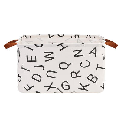 

Canvas Square Folding Laundry Storage Barrel Bucket Toys Organizer Basket