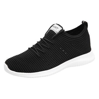 

2019 shoes men Pure color fashion Mens Summer Mesh Breathable Sneakers Lace-Up Lightweight sneakers Casual Shoes