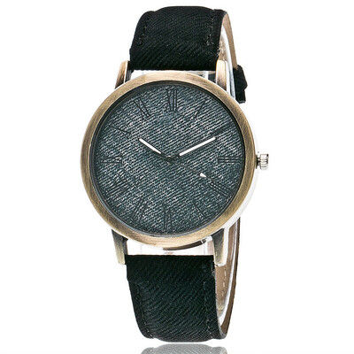 

Explosion models recommended denim Roman face bronze watch simple solid color watch direct sales