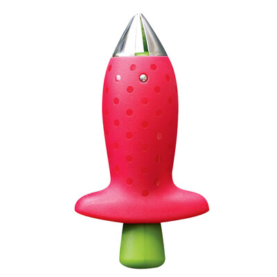 

1 pcs Strawberry Hullers Metal Plastic Fruit Remove Stalks Device Tomato