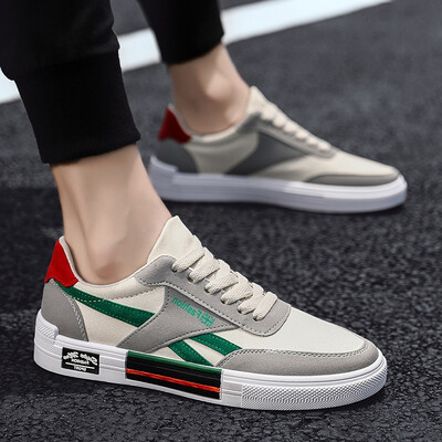 

Summer Shoes Mens Trendy Shoes New Korean Version Baitao Leisure Canvas Shoes Breathable Baitao Chic Port Windboard Shoes