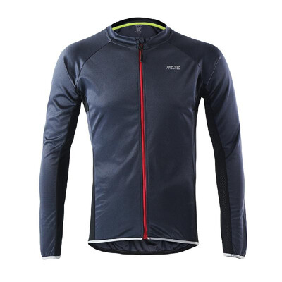 

Arsuxeo Outdoor Sports Cycling Jersey Bike Bicycle Full Zip Long Sleeve Shirt MTB Bike Riding Clothing Jersey