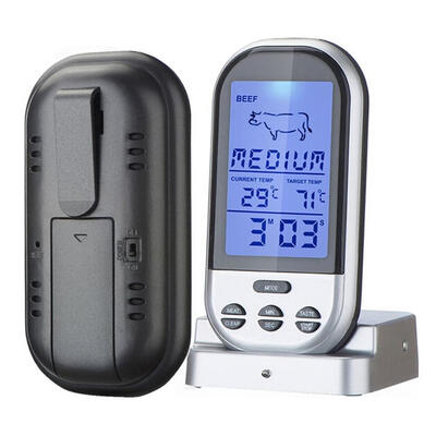 

Digital Wireless Meat BBQ Thermometer Oven Food Probe Kitchen Cooking Tool