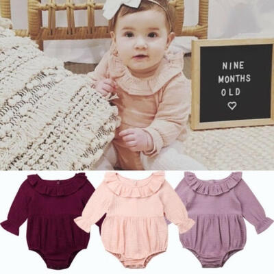 

Toddler Newborn Baby Girl Long Sleeve One Piece Romper Jumpsuit Sunsuit Clothes