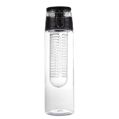 

800ML Sports Lemon Juice Flip Lid Fruit Infuser Infusing Water Bottle