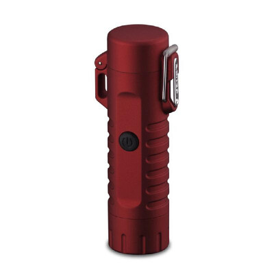 

Outdoor Camping Flashlight LED Light Multi-function USB Waterproof Double ARC Charging Lighter Portable Self-defensive Lighting