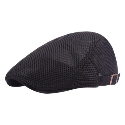 

Fashion Solid Color Mesh Breathable Men Women Casual Berets Hat Cotton Cap