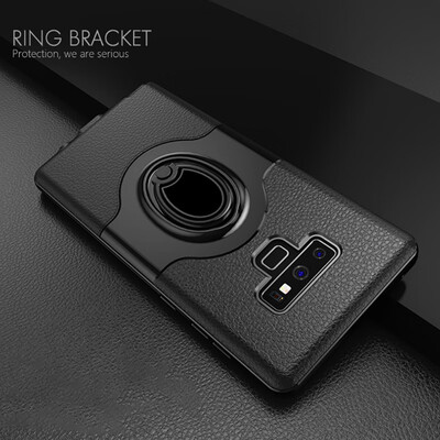 

Multifunction Phone TPU Case For Samsung note9 Cover Luxury Magnetic Kickstand Ring Holder