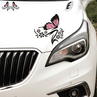 

Tailored A Pair Of Pansy Body Sticker Car Cover Waterproof Sticker