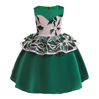 

Floral Baby Girl Princess Bridesmaid Pageant Gown Birthday Party Wedding Dress