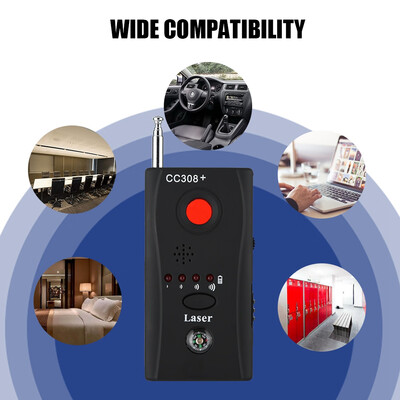 

1MHz-6500MHz RF Signal Detector 4 Modes Detection Adjustable Sensitivity Wireless Bug Detector Full Range DetectorRF Tracker