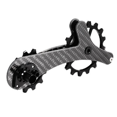 

Lightweight Carbon Fiber Bike Derailleur Pulley Bicycle Rear Jockey Wheel Set 16T12T Ceramic Bearing Guide Roller Idler for Shima