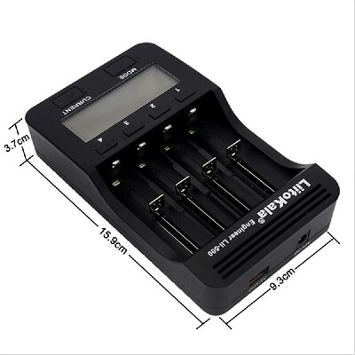 

LiitoKala Lii-500 Intelligent Battery Charger Smart Charger w 4 Battery Slots LCD Display for Ni-MH Ni-Cd Li-ion Rechargeable Bat