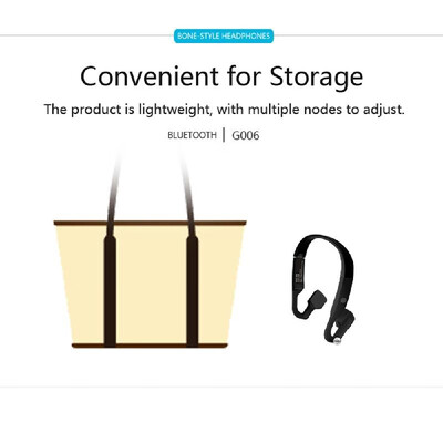 

G006 Wireless Bluetooth Earphones Bone Conduction Headsets IP55 Waterproof Sports Headphones Noise Reduction Hands-free with Mic B