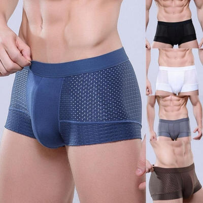 

Mens Boxer Briefs Shorts Bulge Pouch Underpants Trunks Underwear Size X