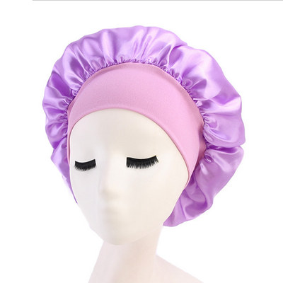 

SUNSIOM Women Satin Bonnet Cap Night Sleep Hair Protect Head Cover Wide Band Adjust Hats