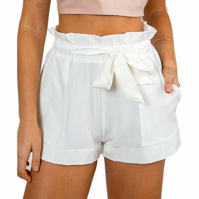 

Women High Waisted Floral Casual Summer Beach Short Hot Pants Ruffle Mini Shorts