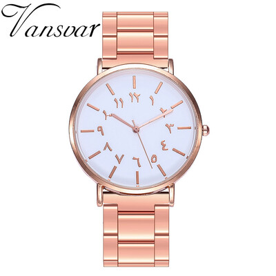 

Featured Women Watches Creative Number Dial Ladies Analog Quartz Wristwatch High Quality Alloy Strap Clock Relogio Feminino