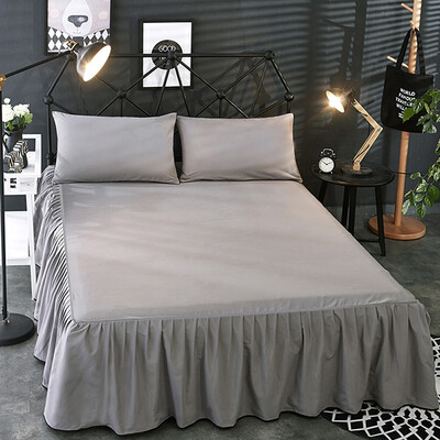 

Luxury Plain Dyed Fitted Valance Sheet Poly-Cotton Bed Sheet Single Double & King Sizes