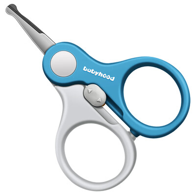 

Century baby babyhood baby nail clippers newborn special nail scissors long blue BH-905