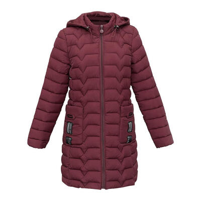 

Solid Color Winter Jackets Women Slim Fit Fashion Zipper Hooded Down Coat