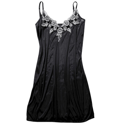 

Toponeto Womens Sexy Satin Lingerie Sleeveless Pajamas Underwear Nightdress